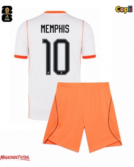 Țările de Jos Memphis Depay #10 Echipament de Fotbal Replică Mondial 2026 Copii Deplasare (+ Șorturi)